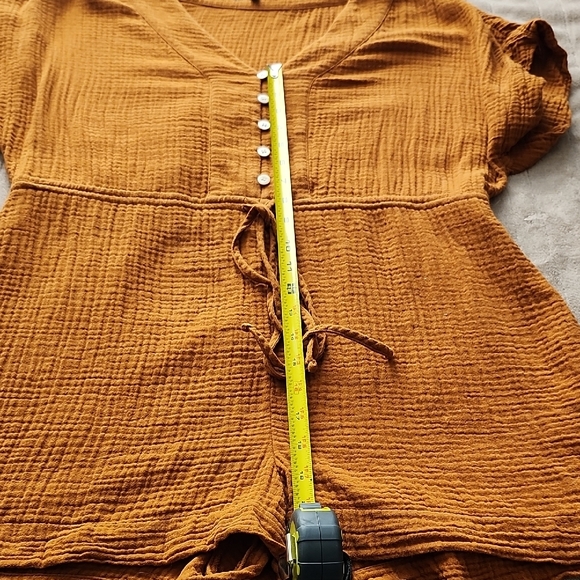 Madewell Cassidy V Neck Button-Front Romper Size Medium - Picture 12 of 13